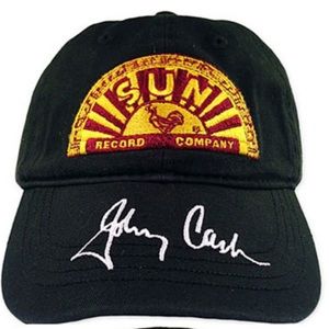 Johnny Cash signature sun record baseball cap hat
